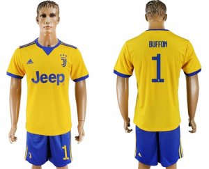 2017-18 Juventus 1 BUFFON Away Soccer Jersey