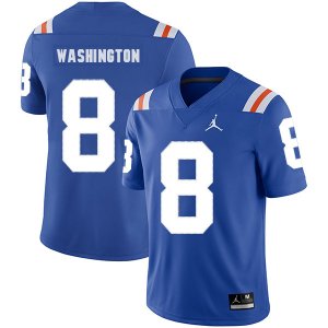 Florida Gators #8 Nick Washington Blue Throwback College