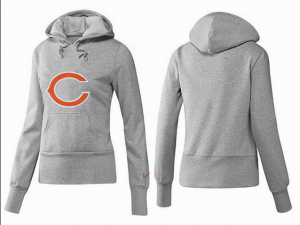 Women Chicago bears Logo Pullover Hoodie-020