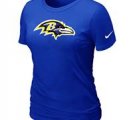 Women Baltimore Ravens Blue T-Shirts