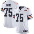 Nike Bears #75 Kyle Long White 2019 100th Season Alternate Classic Vapor Untouchable Limited Jersey