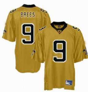 new orleans saints 9 drew brees yellow