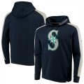 Seattle Mariners Fanatics Branded Iconic Fleece Pullover Hoodie Navy & Gray