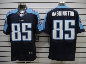 Nike NFL Tennessee Titans #85 Washington Dark Blue Jerseys(Elite)