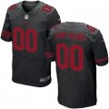 Men San Francisco 49ers Nike Black Custom Alternate Elite Jersey