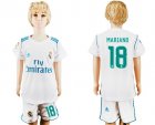 2017-18 Real Madrid 18 MARIANO Home Youth Soccer Jersey