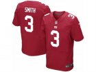 Mens Nike New York Giants #3 Geno Smith Elite Red Alternate NFL Jersey