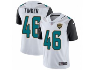 Nike Jacksonville Jaguars #46 Carson Tinker White Vapor Untouchable Limited Player NFL Jersey