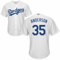 Men's Majestic Los Angeles Dodgers #35 Brett Anderson Authentic White Home Cool Base MLB Jersey