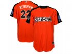 Youth Los Angeles Dodgers #22 Clayton Kershaw Replica Orange National League 2017 MLB All-Star MLB Jersey