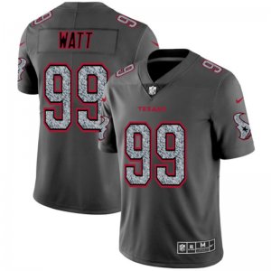 Nike Texans #99 J.J. Watt Gray Camo Vapor Untouchable Limited Jersey