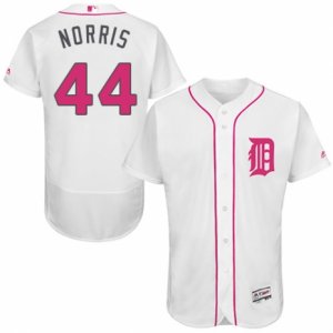 Men\'s Majestic Detroit Tigers #44 Daniel Norris Authentic White 2016 Mother\'s Day Fashion Flex Base MLB Jersey