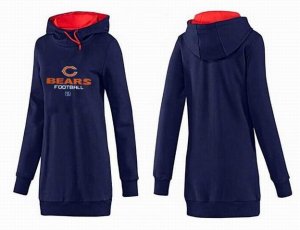 Women Chicago bears Logo Pullover Hoodie-050