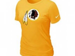 Women Washington RedSkins Yellow T-Shirts