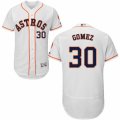 Men's Majestic Houston Astros #30 Carlos Gomez White Flexbase Authentic Collection MLB Jersey