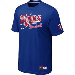 Minnesota Twins Blue Nike Short Sleeve Practice T-Shirt