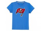 nike tampa bay buccaneers sideline legend authentic logo youth T-Shirt lt.blue