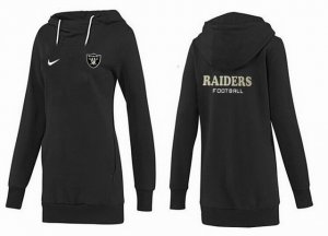 Women Oakland Raiders Logo Pullover Hoodie-028