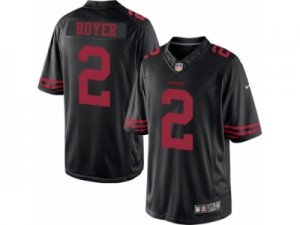 Mens Nike San Francisco 49ers #2 Brian Hoyer Limited Black NFL Jersey