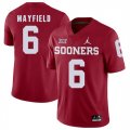 Oklahoma Sooners #6 Baker Mayfield Red College Football Jersey