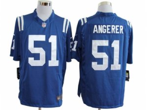 Nike NFL Indianapolis Colts #51 Pat Angerer Blue Game Jerseys