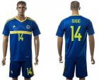 Bosnia Herzegovina #14 Susic Home Soccer Country Jersey