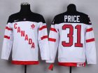 Youth nhl team canada #31 price white jerseys[100 th]