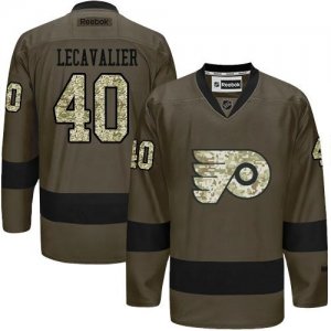 Philadelphia Flyers #40 Vincent Lecavalier Green Salute to Service Stitched NHL Jersey