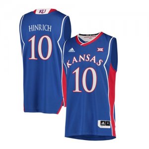 Kansas Jayhawks #10 Kirk Hinrich Blue Throwback College Basketball Jersey