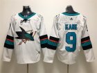 Sharks #9 Evander Kane White Adidas Jersey
