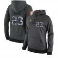 NFL Women's Nike Cleveland Browns #23 Joe Haden Stitched Black Anthracite Salute to Service Player Performance Hoodie