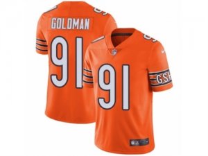 Mens Nike Chicago Bears #91 Eddie Goldman Vapor Untouchable Limited Orange Rush NFL Jersey