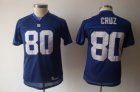 Youth nfl New York Giants #80 Cruz Blue