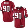 Mens Nike Atlanta Falcons #90 Derrick Shelby Limited Red Team Color NFL Jersey