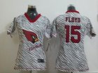 Nike women Arizona Cardinals #15 floyd jerseys[fem fan zebra]