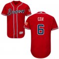 2016 Men Atlanta Braves #6 Bobby Cox Majestic Red Flexbase Authentic Collection Player Jersey