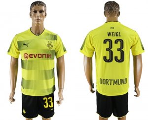 2017-18 Dortmund 33 WEIGL Home Soccer Jersey