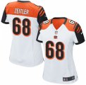 Womens Nike Cincinnati Bengals #68 Kevin Zeitler Game White NFL Jersey