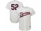 Youth Minnesota Twins #52 Byung-Ho Park Cream Strip Cool Base Stitched MLB Jersey