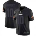 Nike Bears #10 Mitchell Trubisky Black Color Rush Impact Limited Jersey