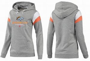 Women Denver Broncos Logo Pullover Hoodie-003