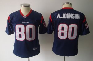 women nfl houston texans #80 a.johnson blue[a.johnson][2011]