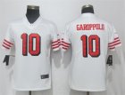 Nike 49ers #10 Jimmy Garoppolo White Women Color Rush Vapor Untouchable Limited Jersey
