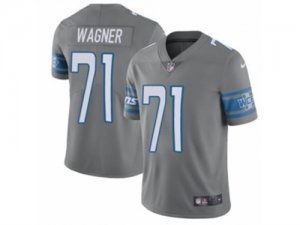 Mens Nike Detroit Lions #71 Ricky Wagner Limited Steel Rush NFL Jersey