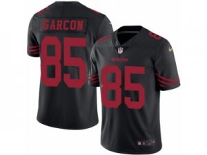 Mens Nike San Francisco 49ers #85 Pierre Garcon Limited Black Rush NFL Jersey