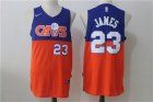 Cavaliers #23 Lebron James Blue & Orange Nike Jersey