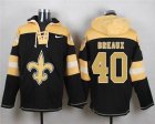 Nike New Orleans Saints #40 Delvin Breaux Black Player Pullover Hoodie