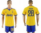 2017-18 Juventus 28 RINCON Away Soccer Jersey