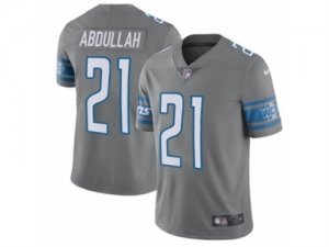 Mens Nike Detroit Lions #21 Ameer Abdullah Limited Steel Rush NFL Jersey