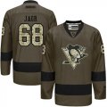 Pittsburgh Penguins #68 Jaromir Jagr Green Salute to Service Stitched NHL Jersey